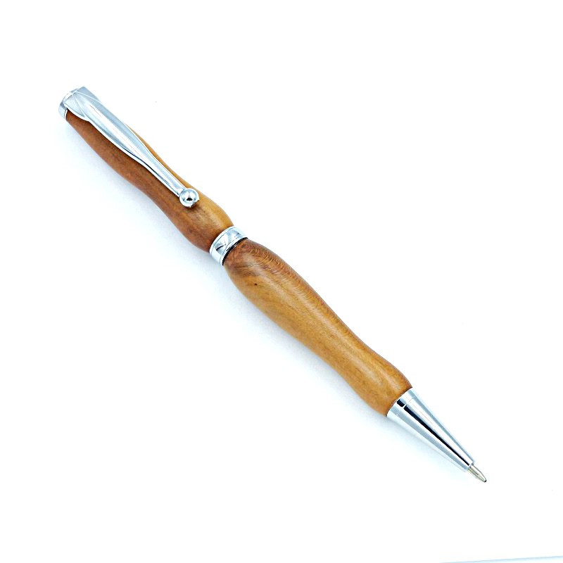 Stylo bille en bois de mirabellier