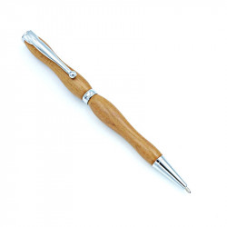 Stylo bille en bois de mirabellier,