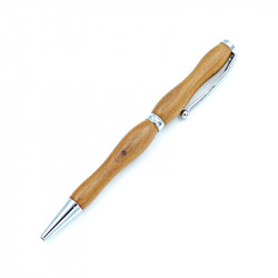 Stylo bille en bois de mirabellier,