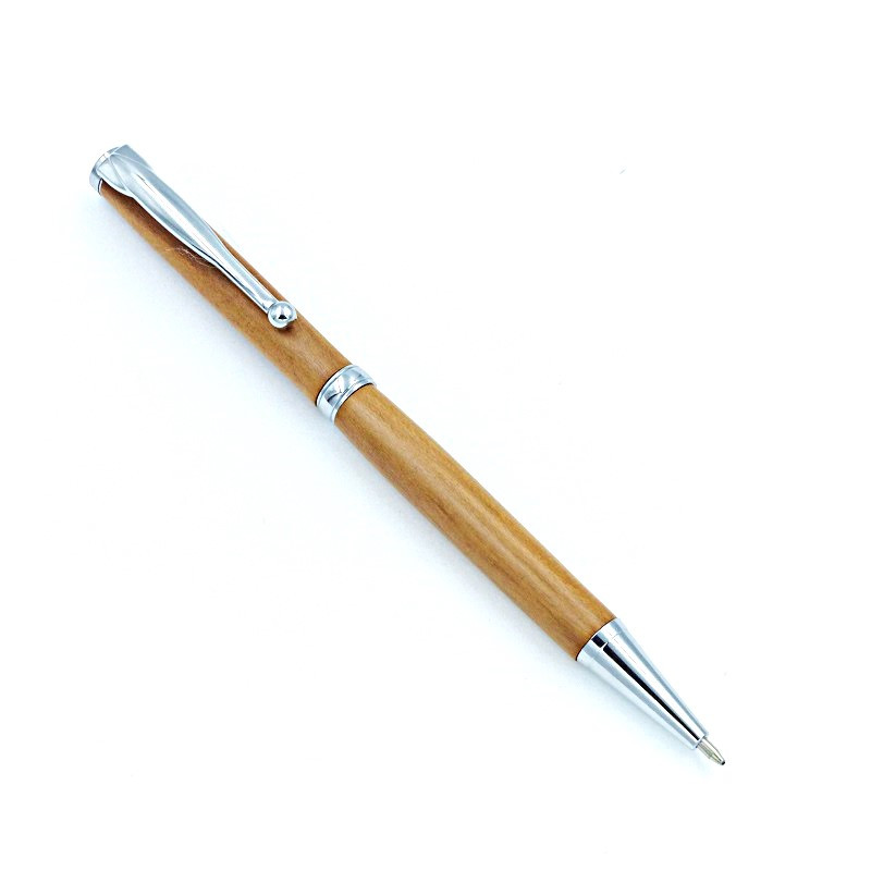 Stylo bille en bois de mirabellier
