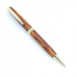 Stylo bille en bois de mirabellier,