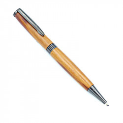 Stylo bille en bois de mirabellier,