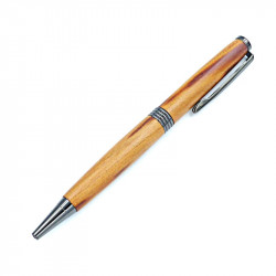 Stylo bille en bois de mirabellier,